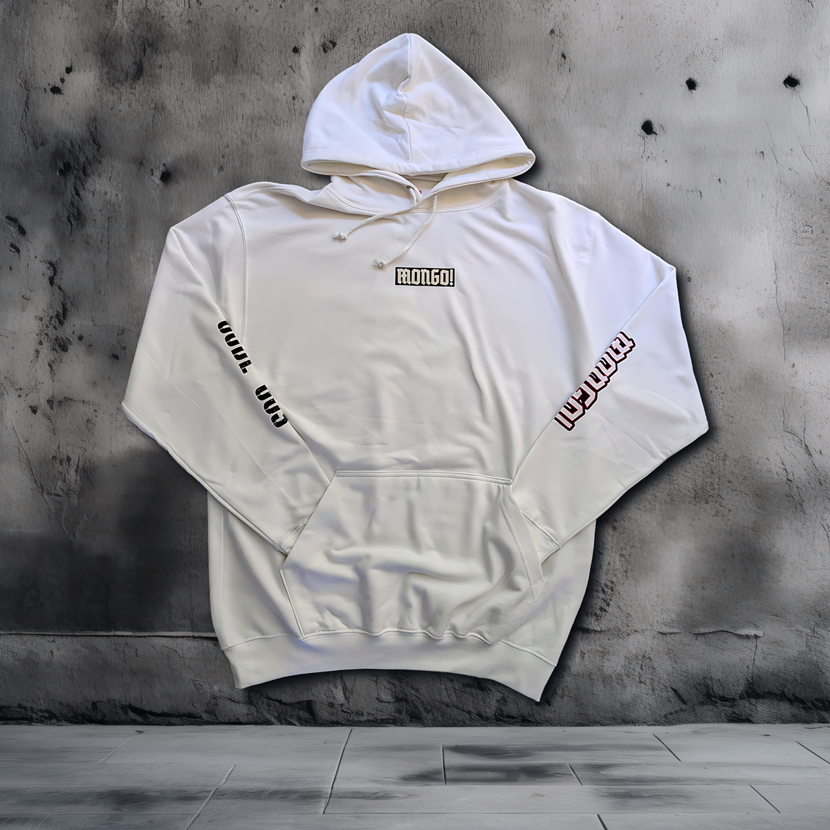 MONGO! - 'Code 603' - Oversized Relaxed Hoody -White