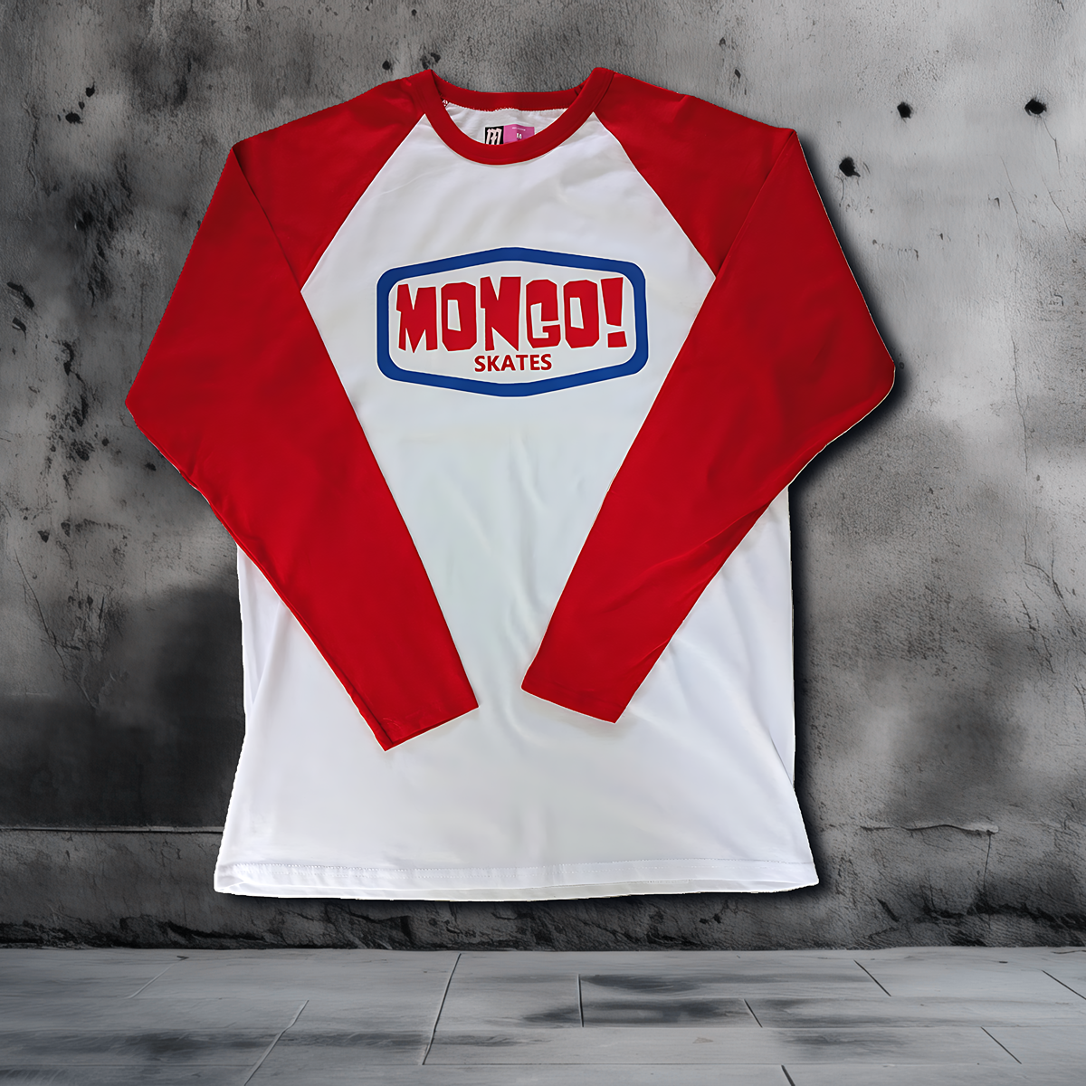 MONGO! - RETRO GARAGE - L/Sleeve Oversized Baseball T-Shirt