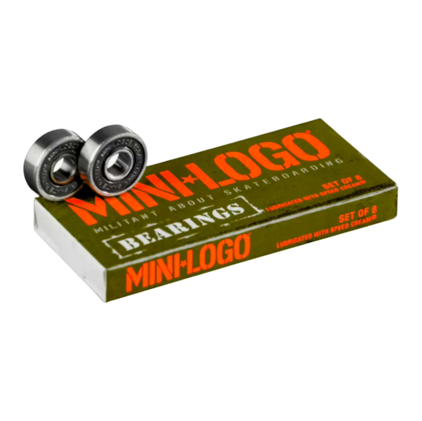 MINI LOGO SKATEBOARD BEARINGS SERIES 3 8MM SINGLE 8PK