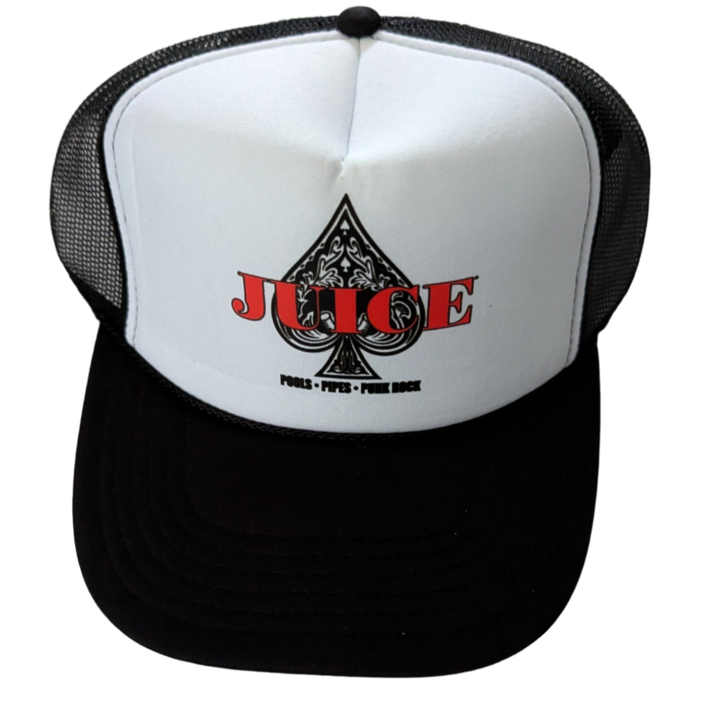 JUICE 'Ace Of Spades' Truckers Cap - White