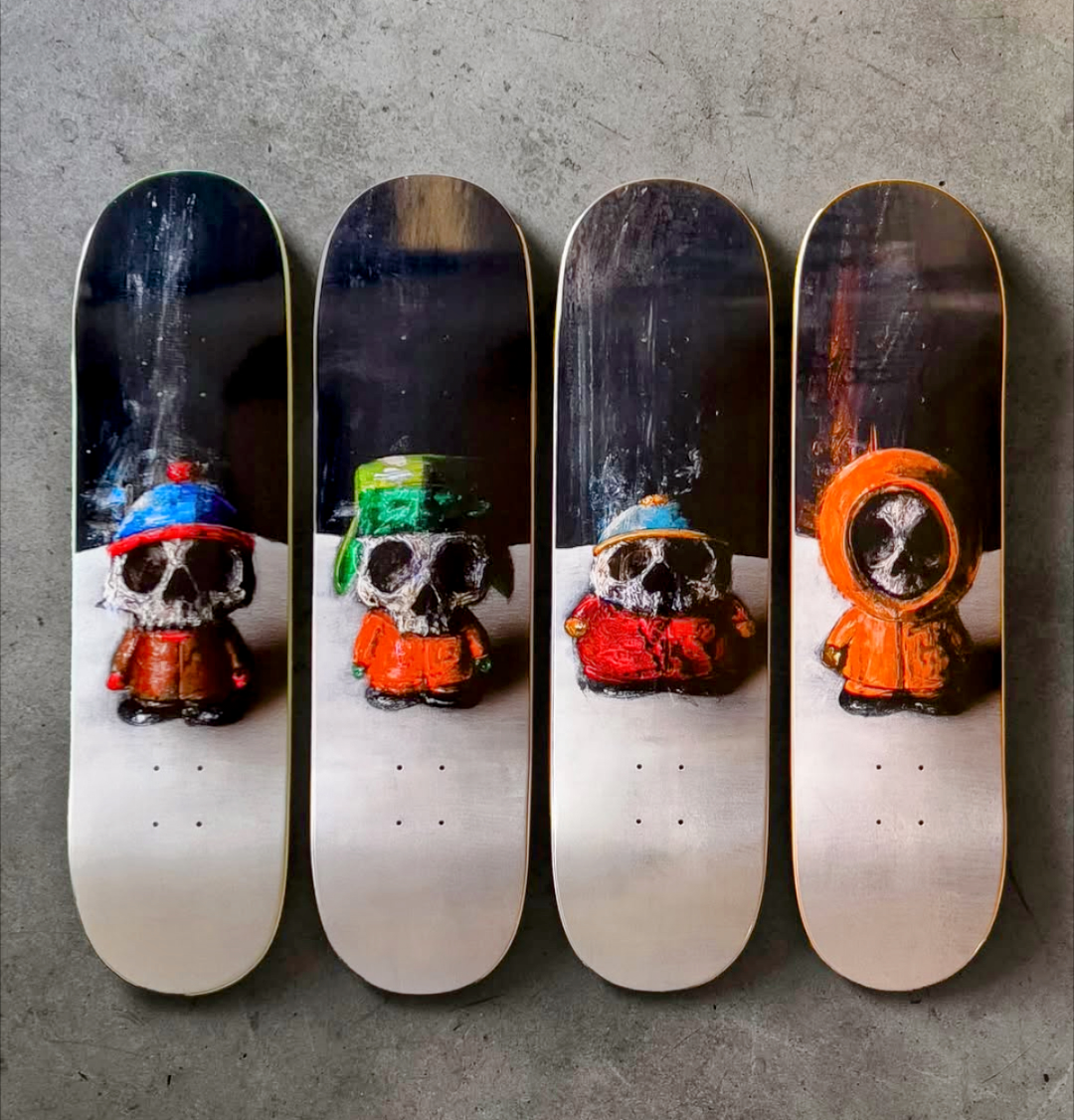 Zero Skateboard Deck South Park Horror Dane Burman 8.625" - Cartman