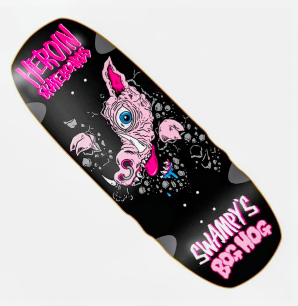 Heroin Swampys Bog Hog Skateboard Deck - 10.75"