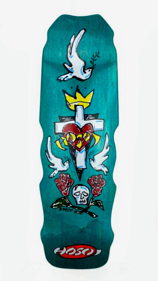 Hosoi Hammerhead Hybrid Deck 9.5" x 32.25" Turquoise Deck