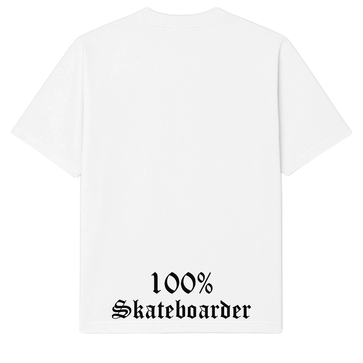 'THE 100%' - ORGANIC Boxy Oversized T-Shirt - WHITE