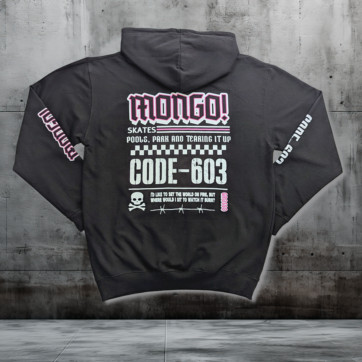 MONGO! - 'Code 603' - Oversized Relaxed Hoody - Black