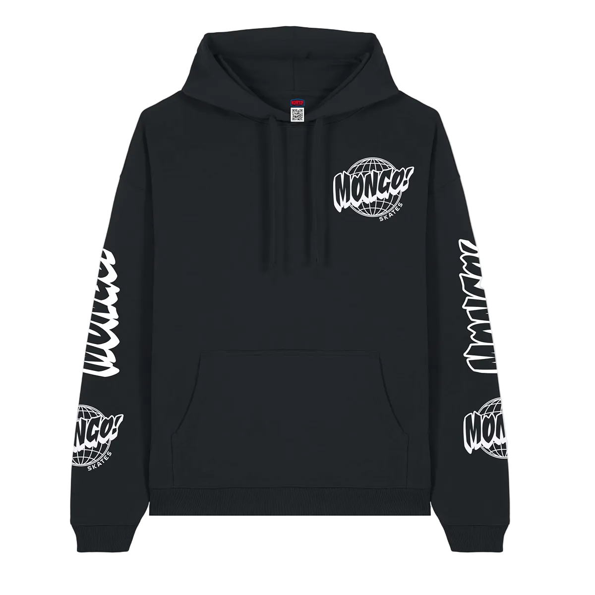 MONGO! 'ASTRO' ORGANIC Heavy oversized Hoody - BLACK