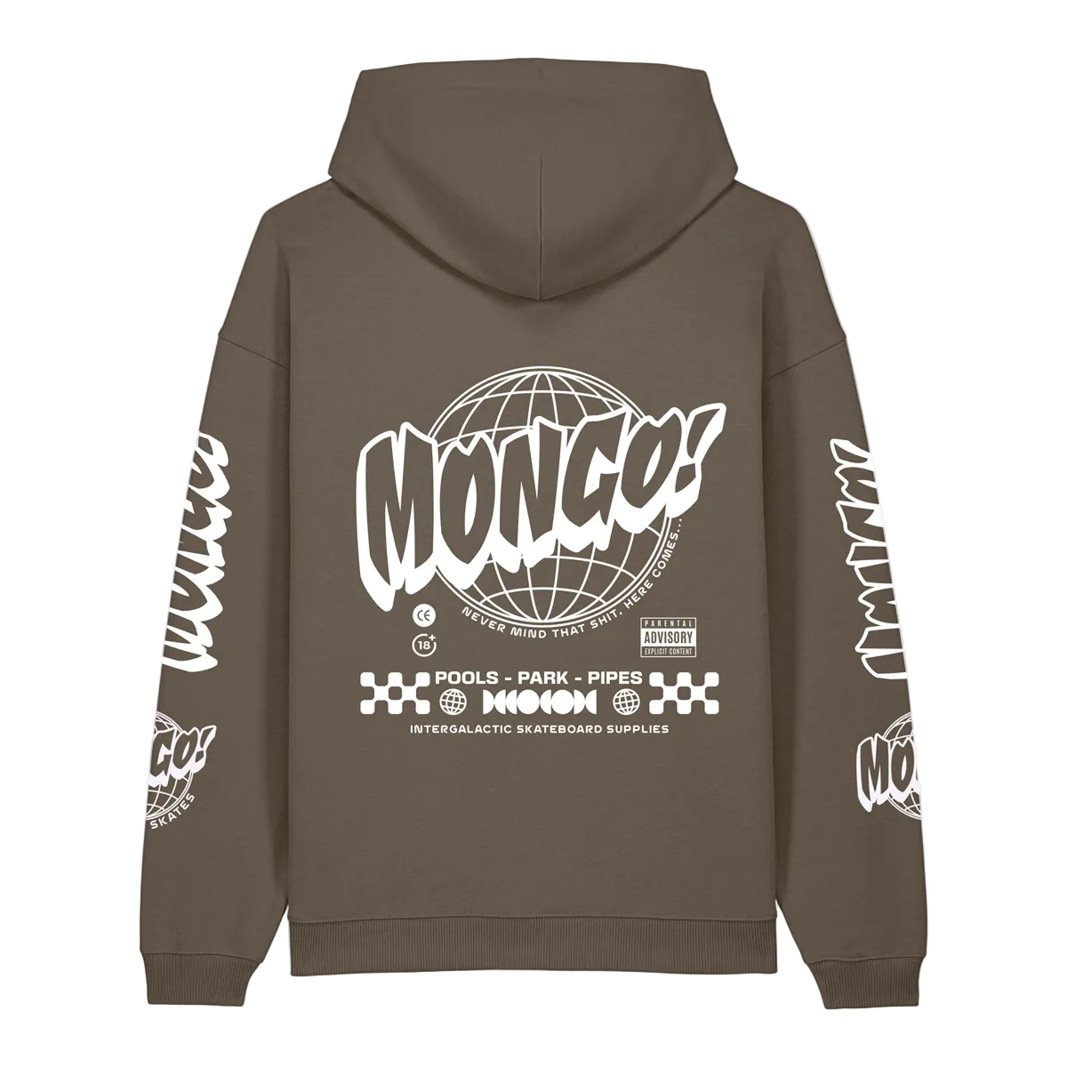 MONGO! 'ASTRO' ORGANIC Heavy oversized Hoody - GREEN