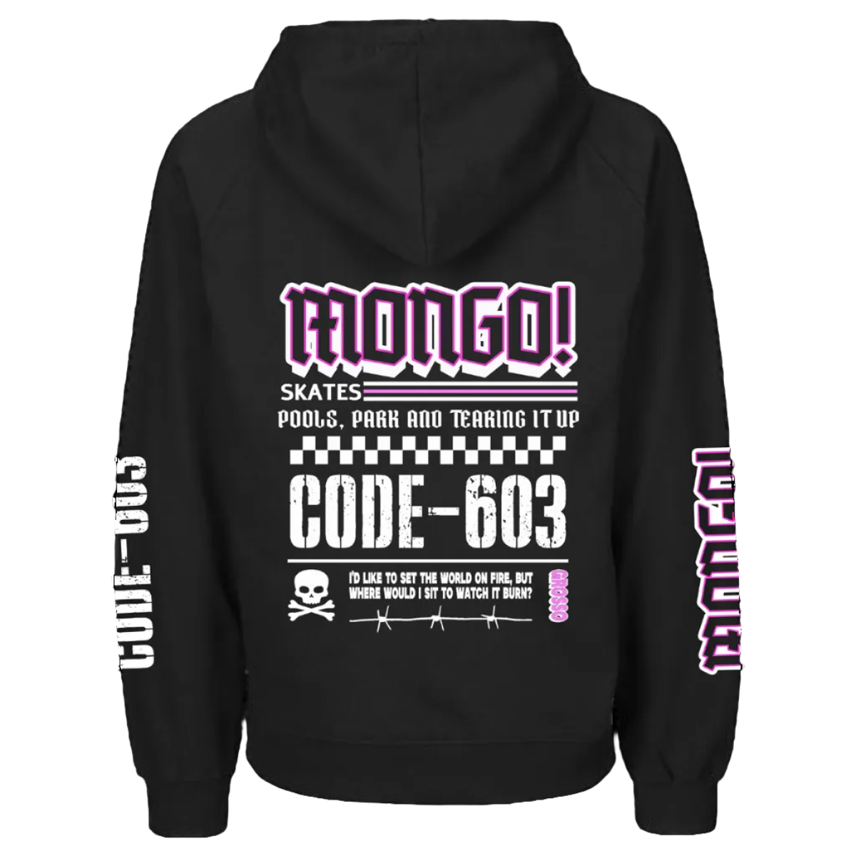 MONGO! - 'Code 603' - Oversized Relaxed Hoody - Black