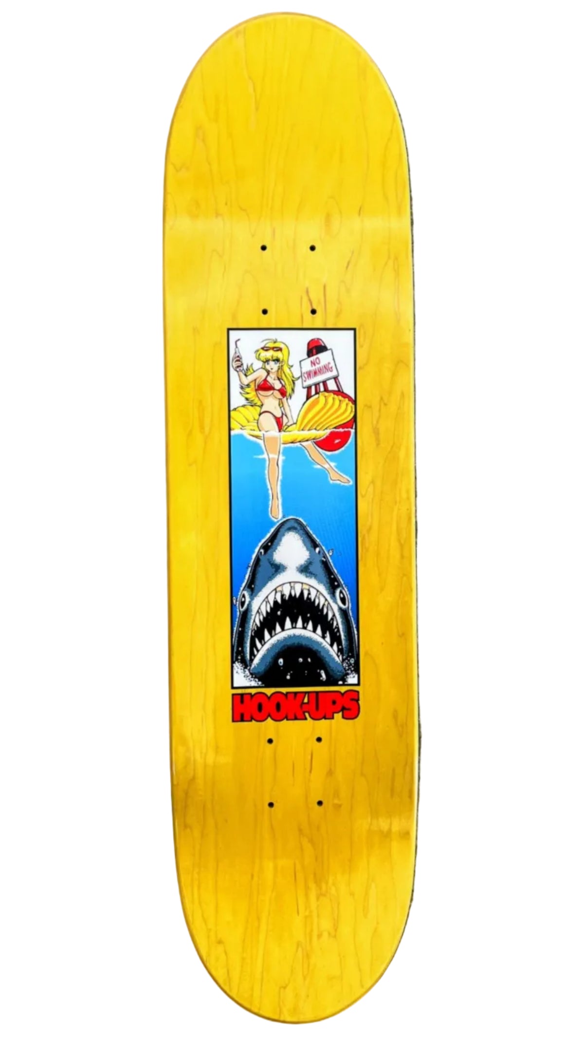 HOOK UPS 'No Swimming ' Deck- 8.25 X 31.75