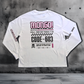 MONGO! - 'Code 603' Heavyweight Boxy L/Sleeve T-Shirt - White