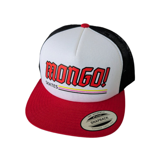 MONGO ! Retro Flat Peak Yupoong Trucker Cap