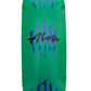 ALVA  'Scratch' Egg Skateboard Deck 10.625" x 33" GREEN / PURPLE