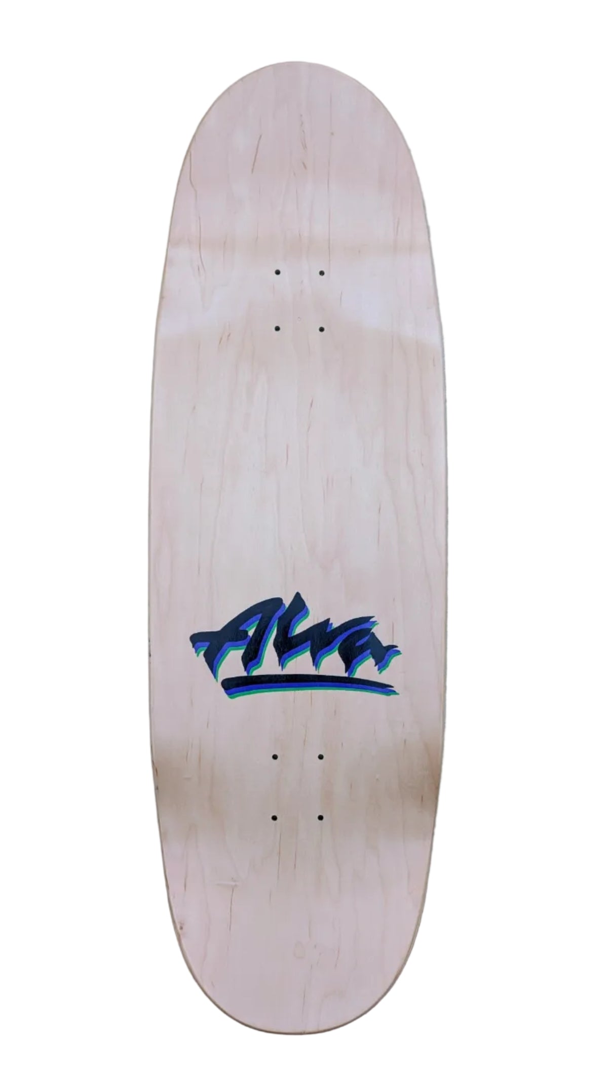 ALVA  'Scratch' Egg Skateboard Deck 10.625" x 33" GREEN / PURPLE