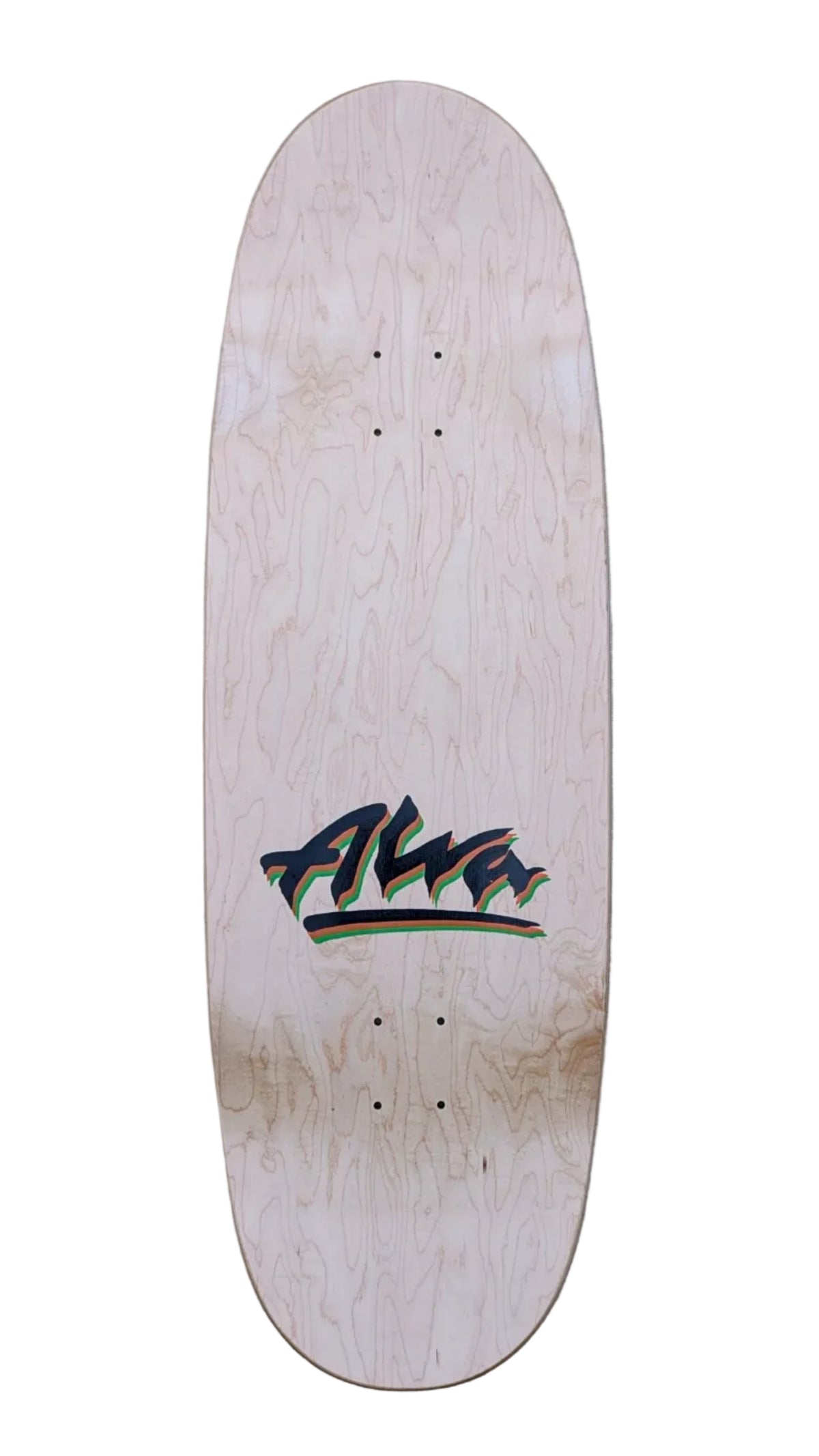 ALVA  'Scratch' Egg Skateboard Deck 10.625" x 33" GREEN / BLUE