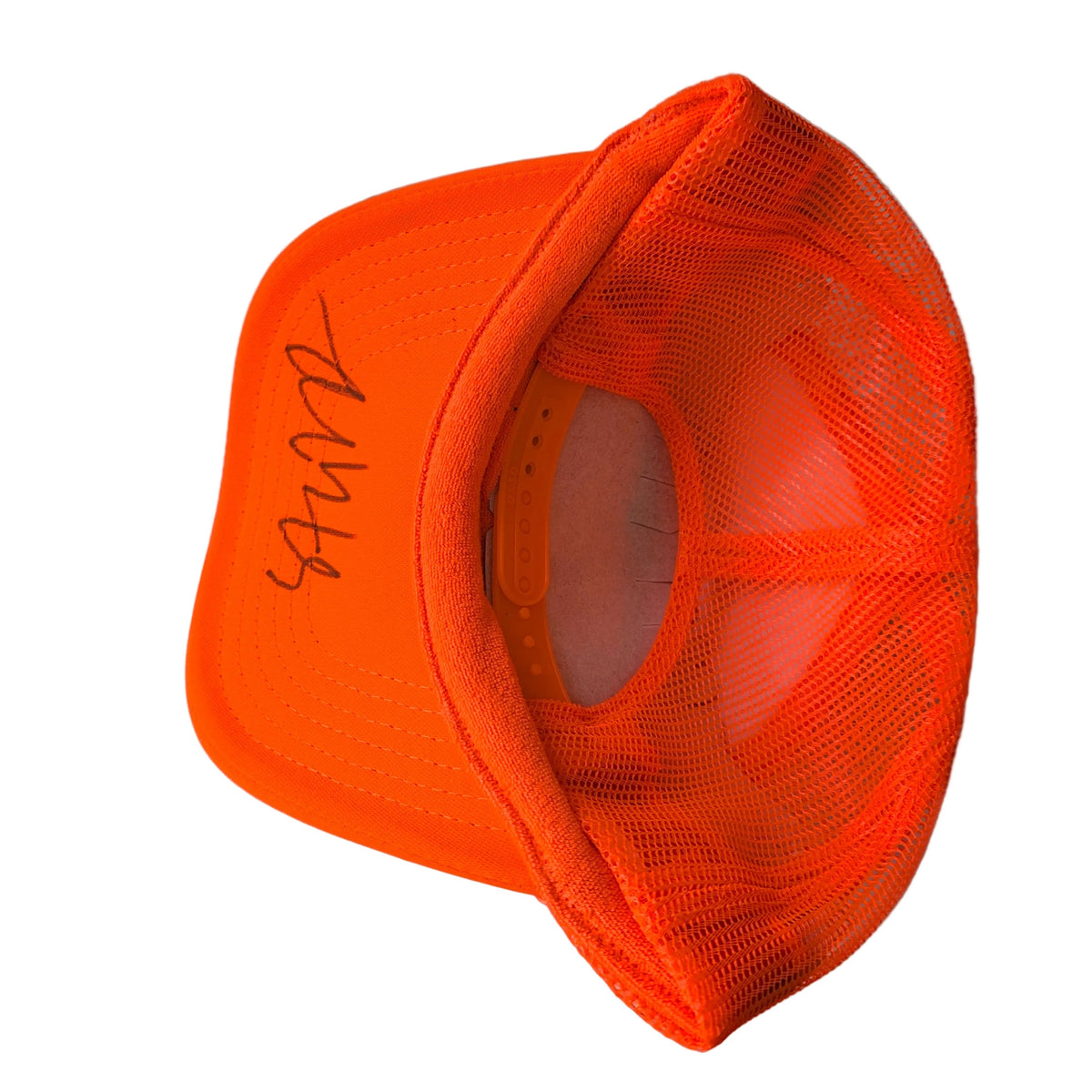 SALBA Personally printed and Signed Trucker Caps - Fluro Orange