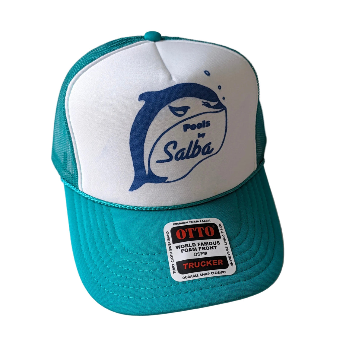 SALBA Personally printed and Signed Trucker Caps -Turquoise