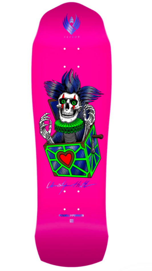 Powell Peralta Pro Chris Hiett Skull FLIGHT Skateboard Deck - 9.5 x 31.13