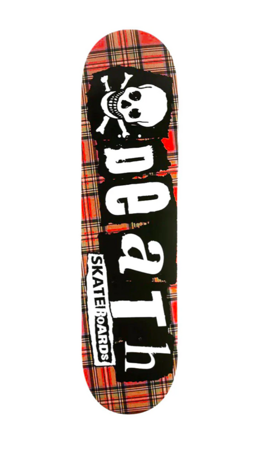 DEATH Tartan Punk 8.25" Deck