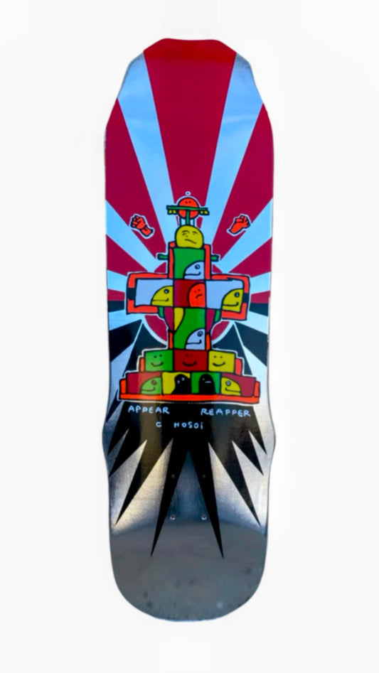 HOSOI Skateboards Gonz 93 Deck- 9"x33" Silver Foil Deck - Limited