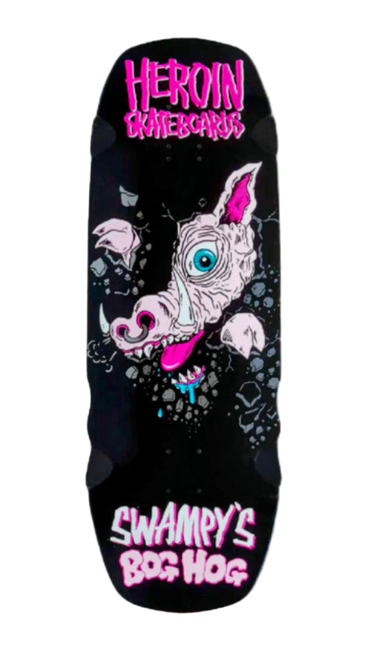 Heroin Swampys Bog Hog Skateboard Deck - 10.75"