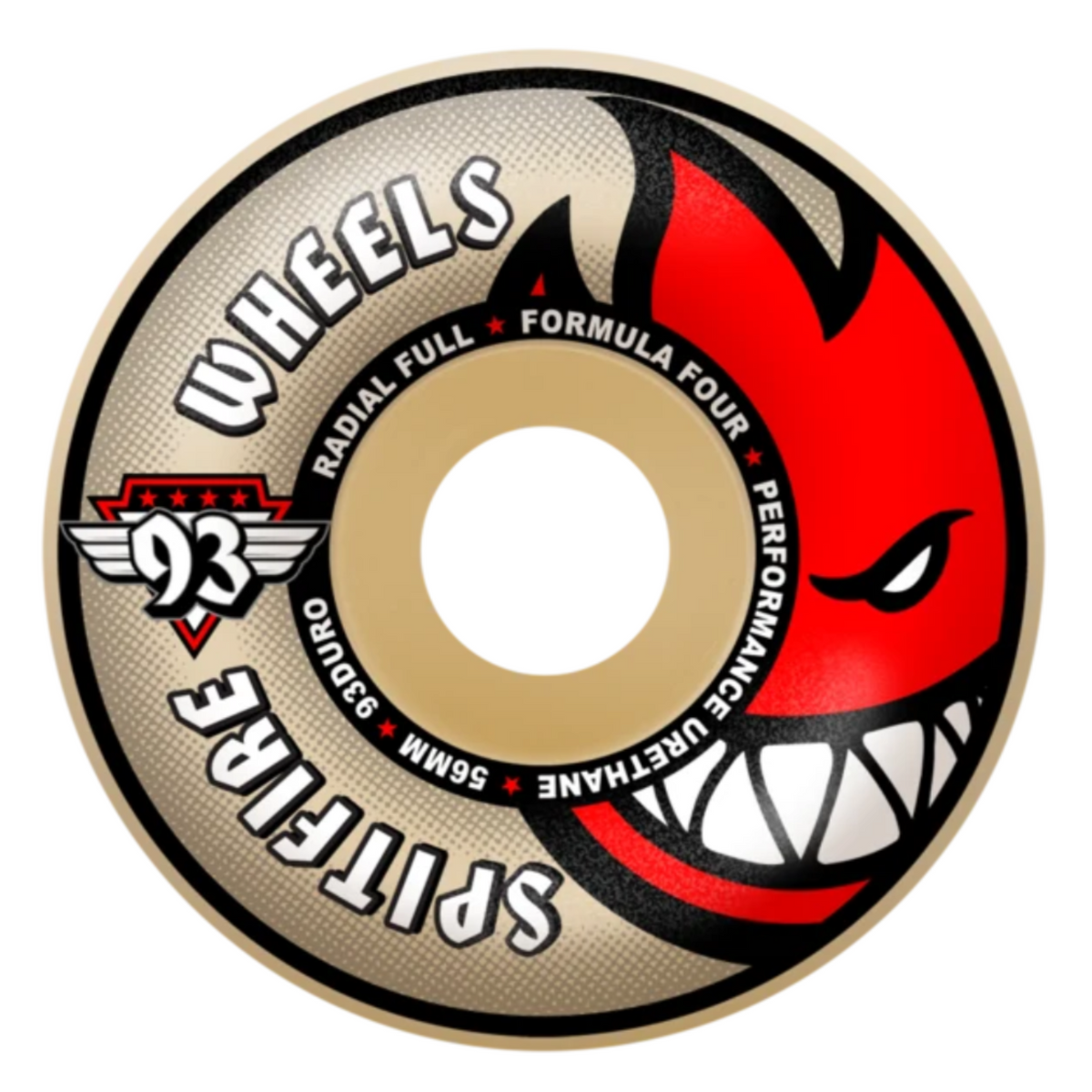 Spitfire Radial Full 56mm - 93a (Natural) Wheels