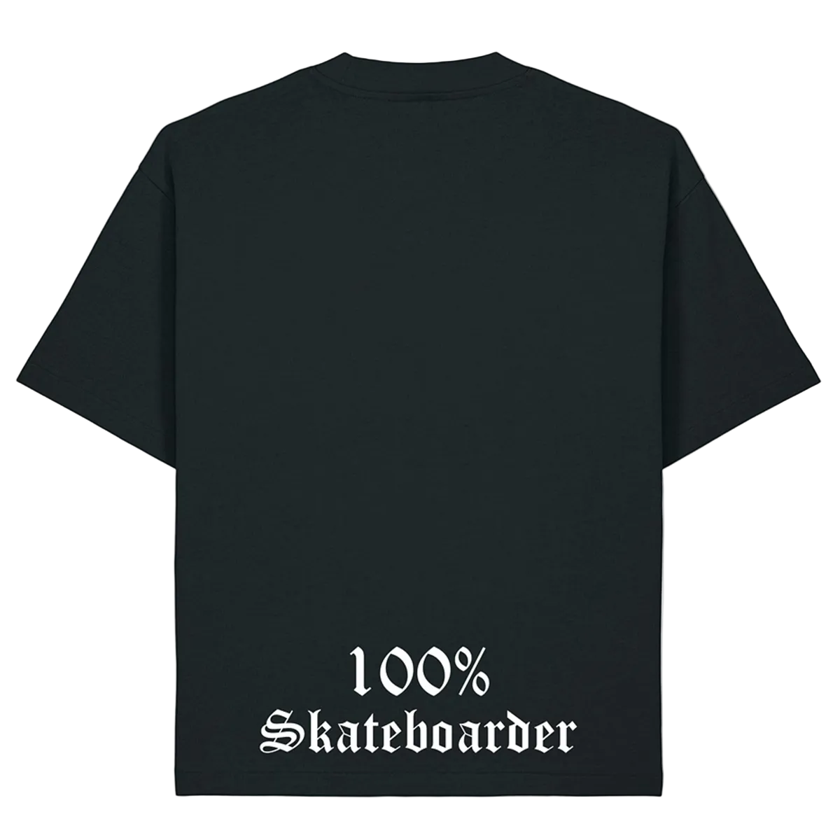 'THE 100%' - ORGANIC Boxy Oversized T-Shirt - BLACK