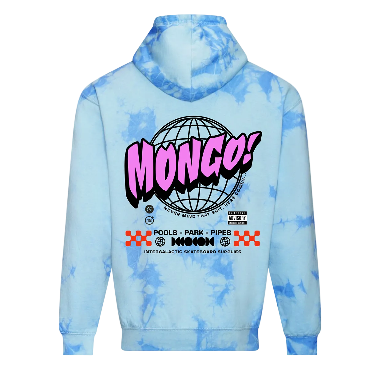MONGO! Tie Dye 'ASTRO' oversized Hoody