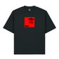 MONGO! 'Disclosure' Organic T Shirt - Black/Red
