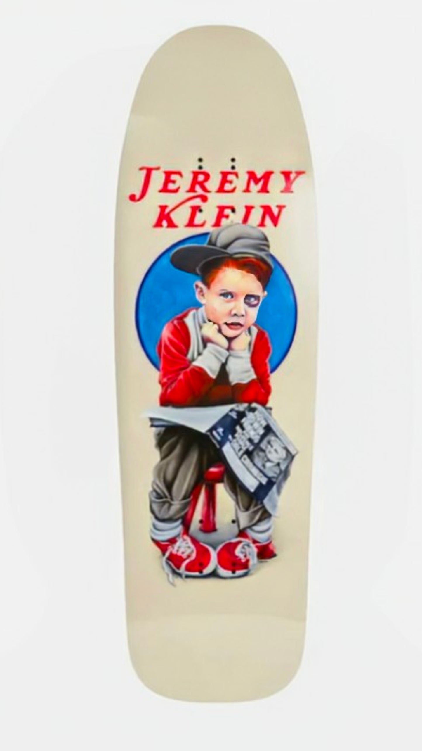 World Industries - Jeremy Klein Black Eye Kid EX7 Slick Skateboard Deck - 9.625"