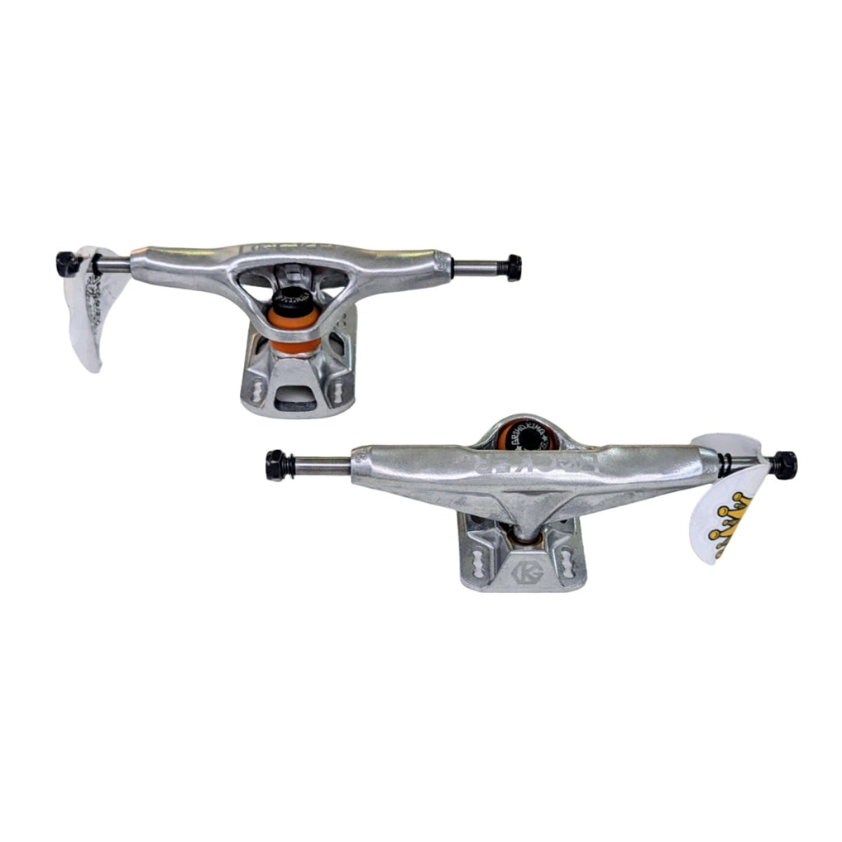 Grindking Locker 2 Trucks - 8.75" - Silver