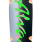 ALVA DOUBLE DIAMOND POOL CRUSHER DECK- Silver/ Black- Green Logo- Pink Splatter (Copy 2)