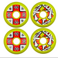 Powell Peralta Cross Bones Skateboard Wheels 64mm 97a - Yellow