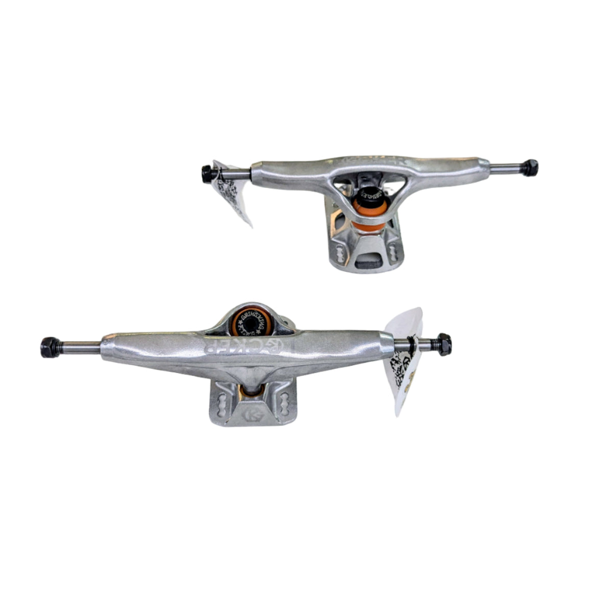 Grindking Locker 2 Trucks - 9.5" - Silver