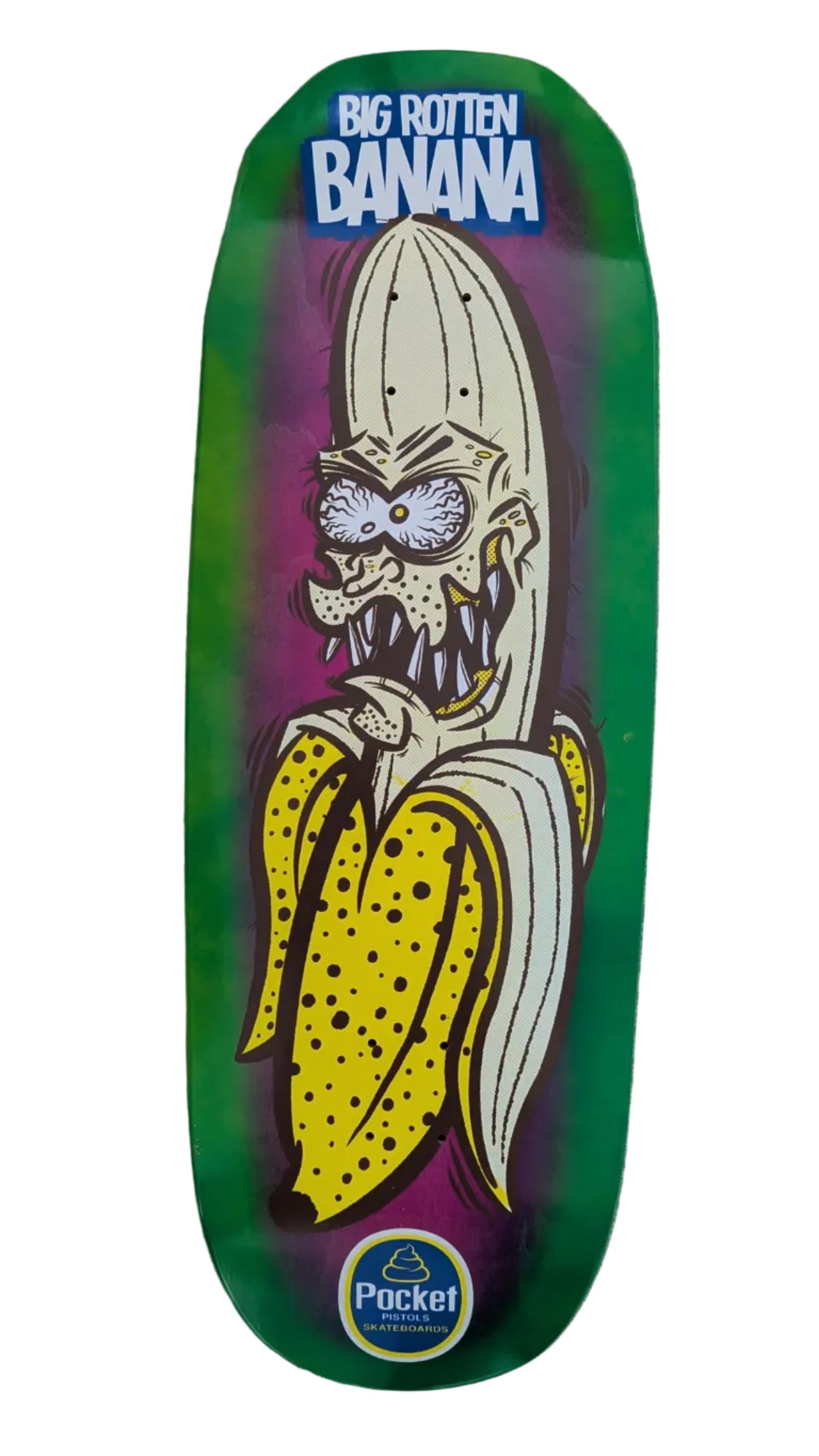 Pocket Pistols Rotten Banana Gigante Pink/Green 10.75'' Deck