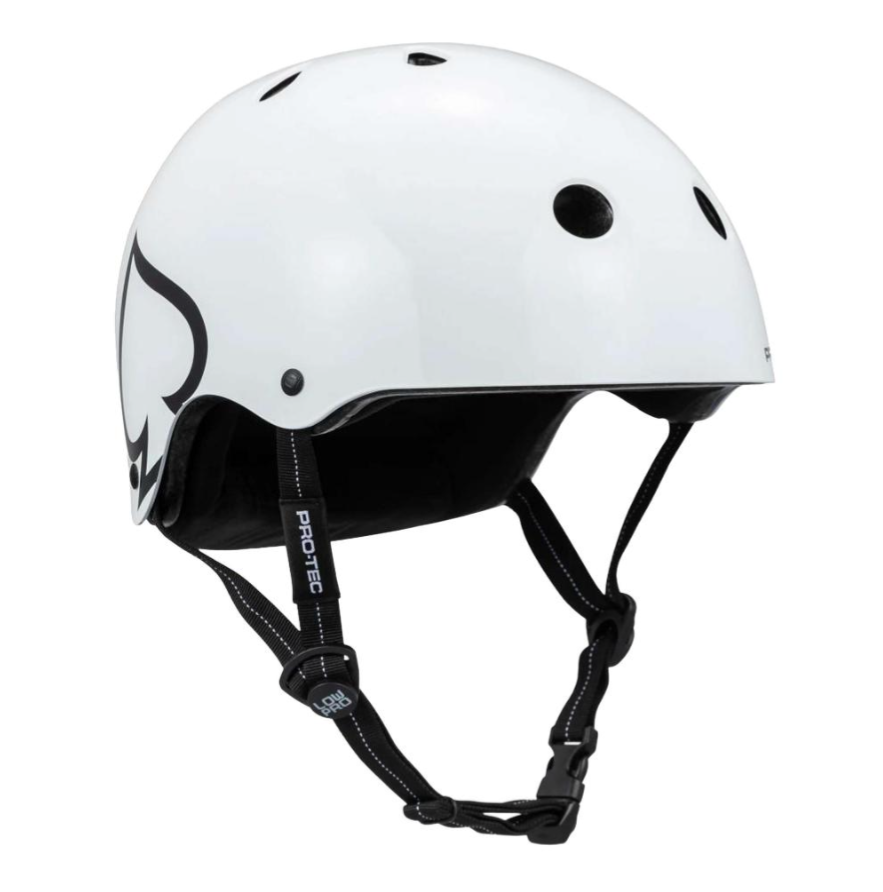 Pro-Tec Low Pro Certified Helmet - White (Gloss)