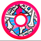 Powell Peralta Cross Bones Skateboard Wheels 64mm 97a - Pink (4 pack)