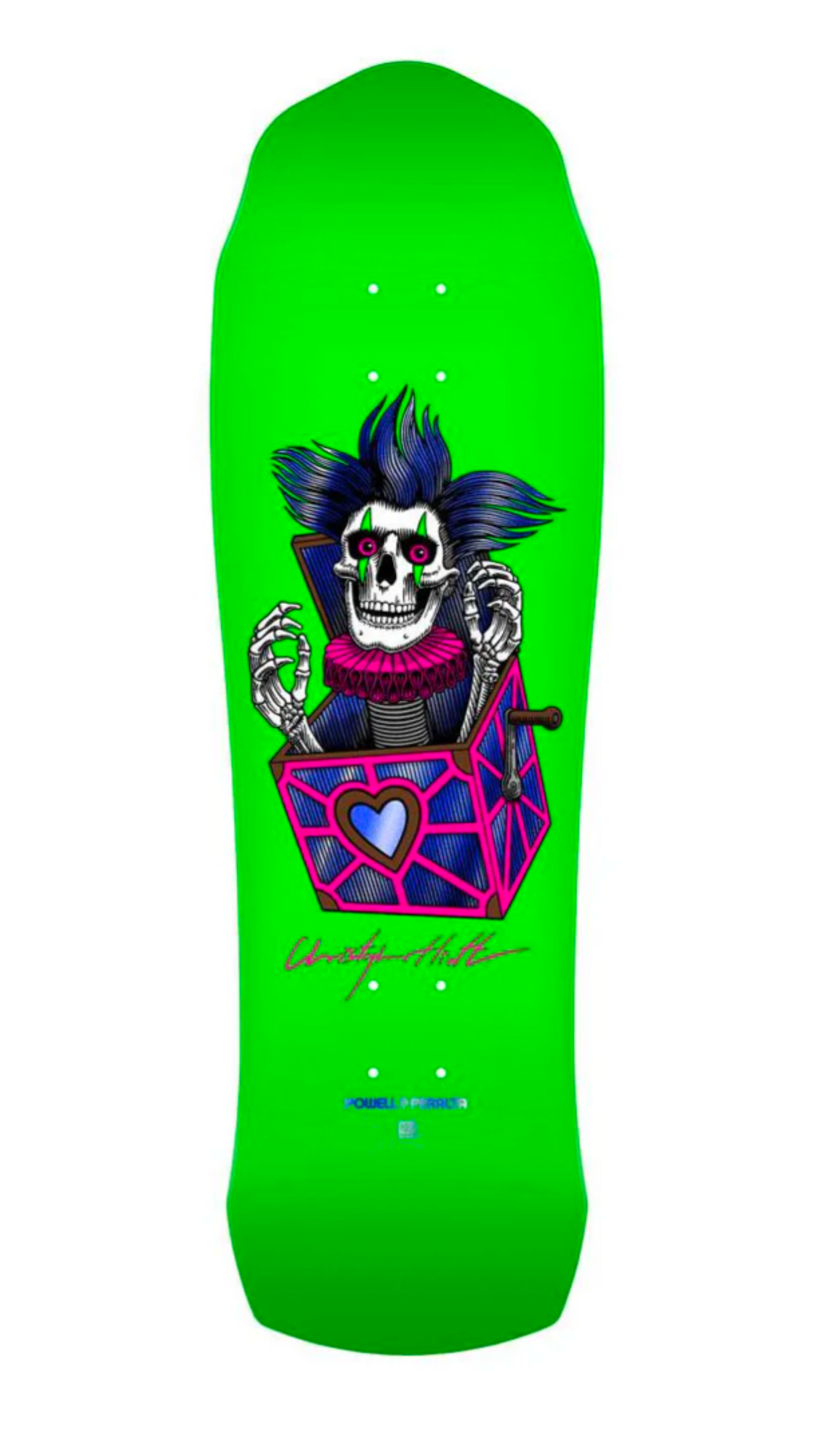 Powell Peralta Pro Chris Hiett Skull 7 Ply Skateboard Deck - 9.5 x 31.13