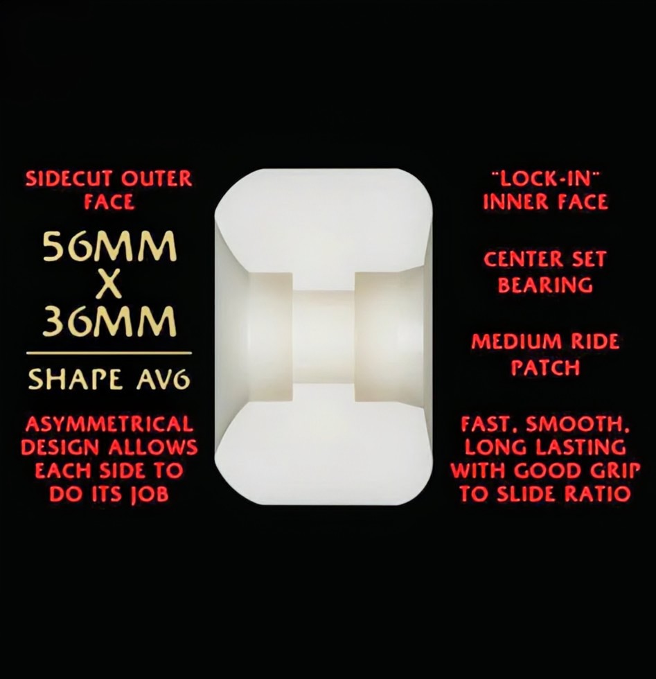 Powell Peralta Dragon Nano Rats 93A - 56mm x 36mm 93A AV6 Wheels