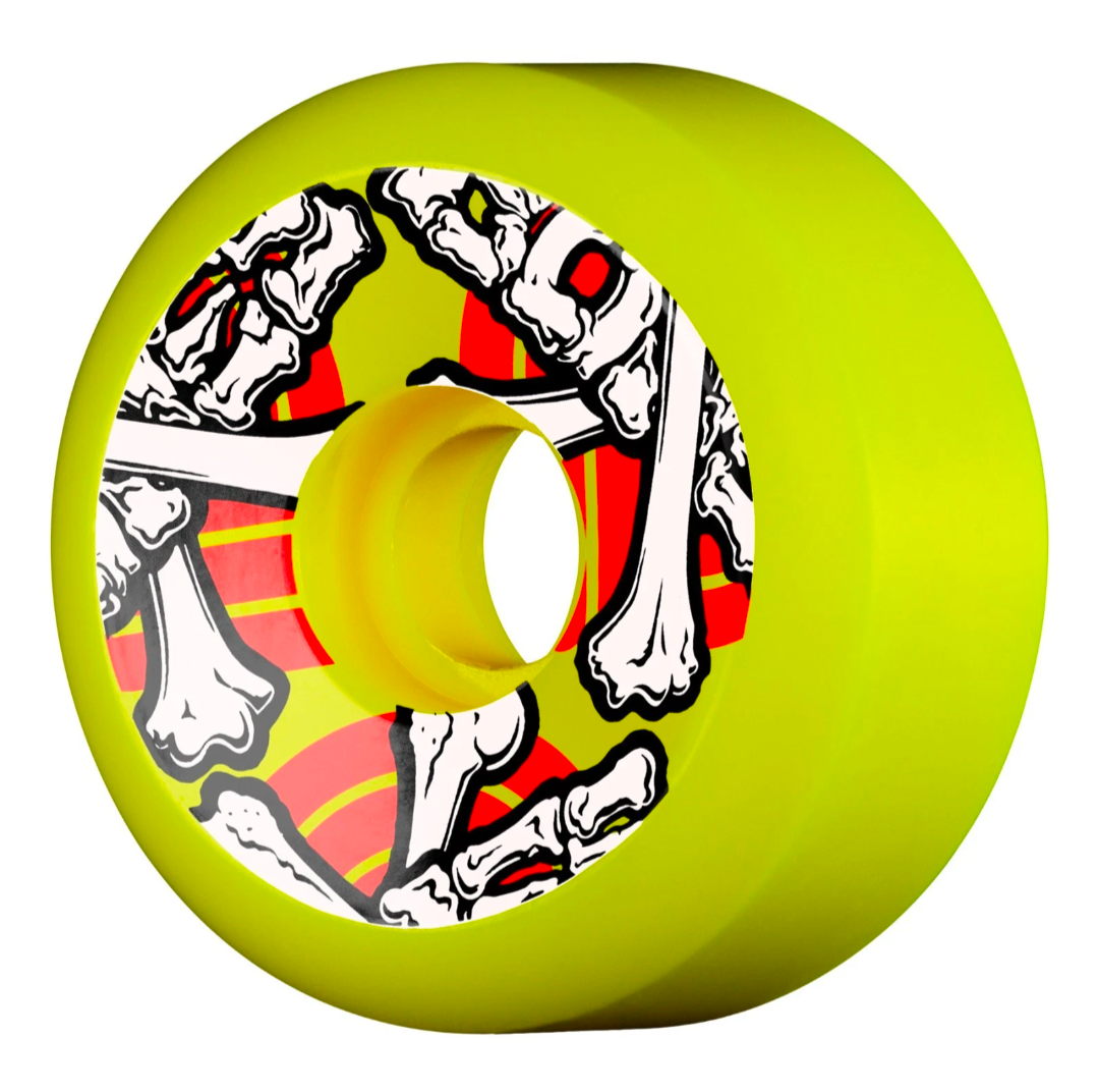 Powell Peralta Cross Bones Skateboard Wheels 64mm 97a - Yellow