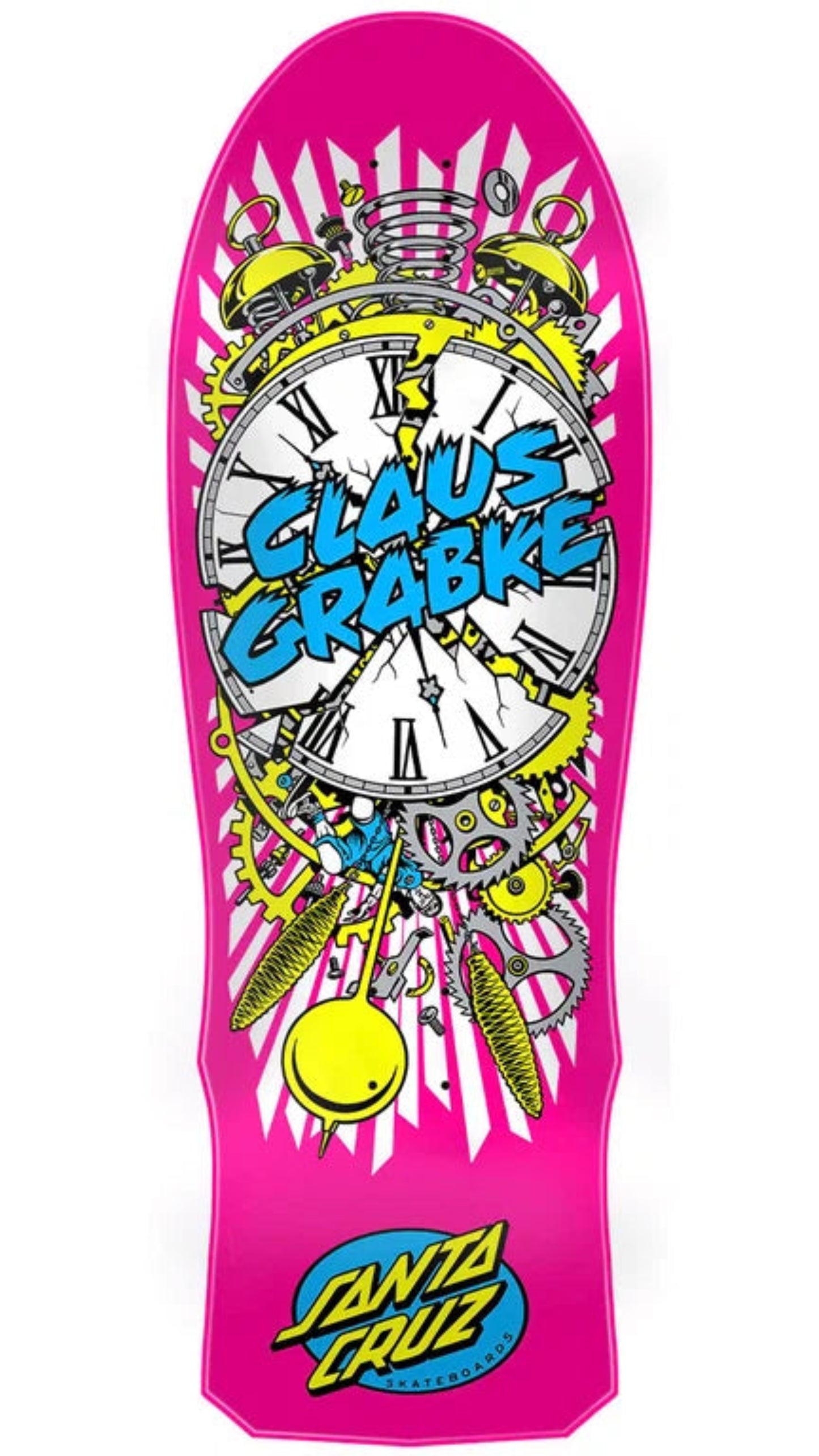 Santa Cruz Grabke Exploding Clock Reissue Skateboard Deck 10.04in x 29.83in