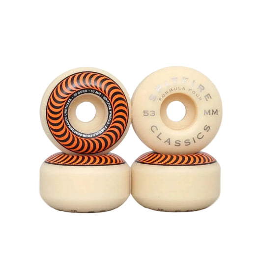 SPITFIRE 53mm 99DU Formula Four Classics Wheels Natural / Orange