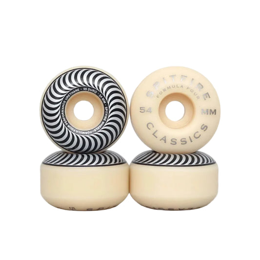 SPITFIRE 54mm 99DU Formula Four Classics Wheels Natural / Silver