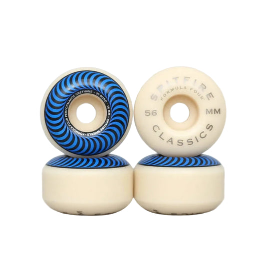 SPITFIRE 56mm 99DU Formula Four Classics Wheels Natural / Blue