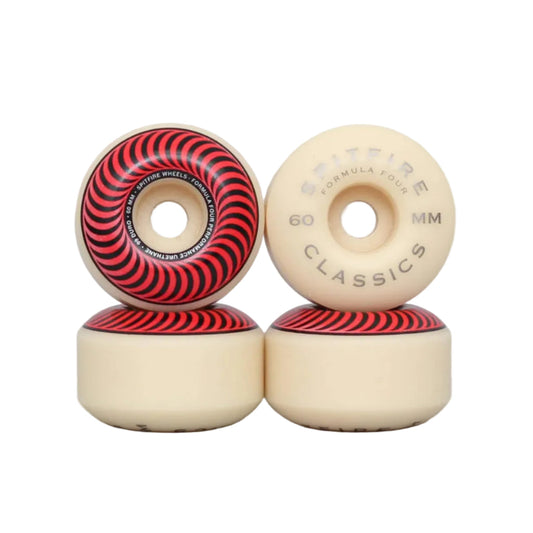 SPITFIRE 60mm 99DU Formula Four Classics Wheels Natural / Red / Bronze