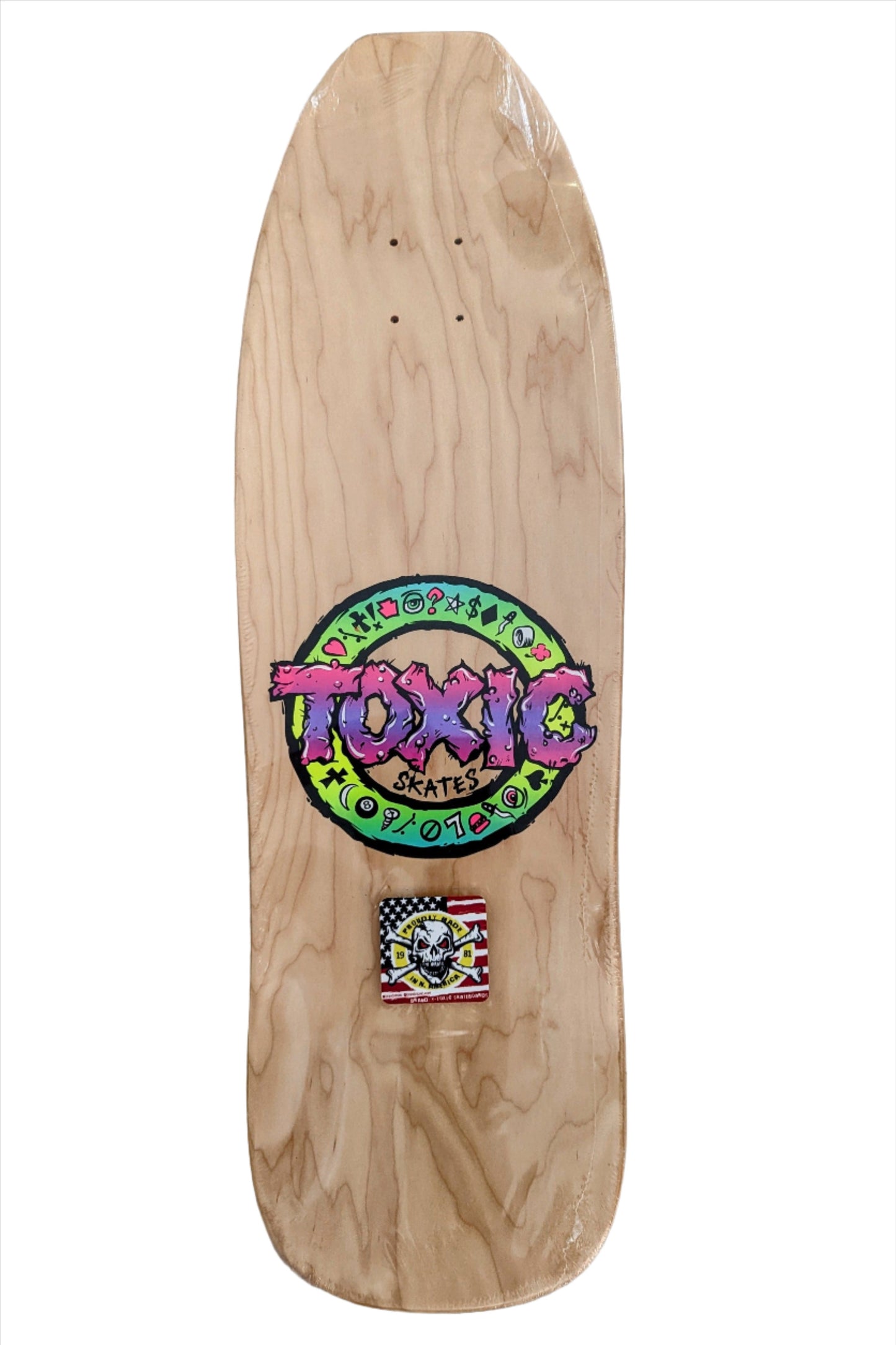 TOXIC - Denny Riordan ICARUS Deck 9.5” x 31" - ORANGE/BLACK
