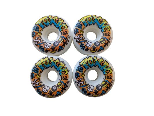 Toxic Team VERY HARD Wheels 58mm/102a - WHITE